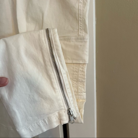 J brand maverick cargo jeans in white utility skinny - Picture 3 of 10